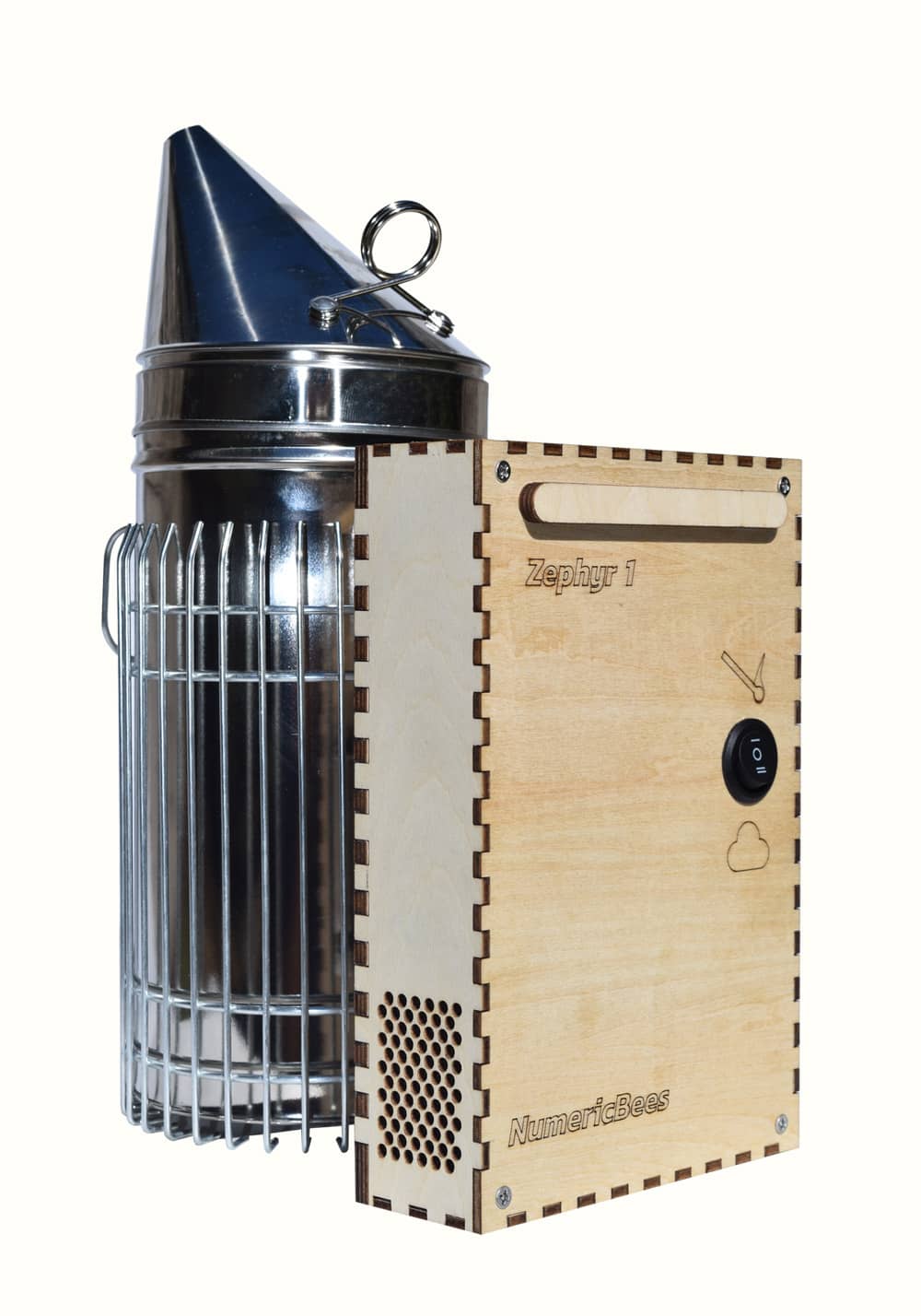 Zephyr, l'enfumoir pour abeilles à soufflerie électrique qui simplifie la vie des apiculteurs.